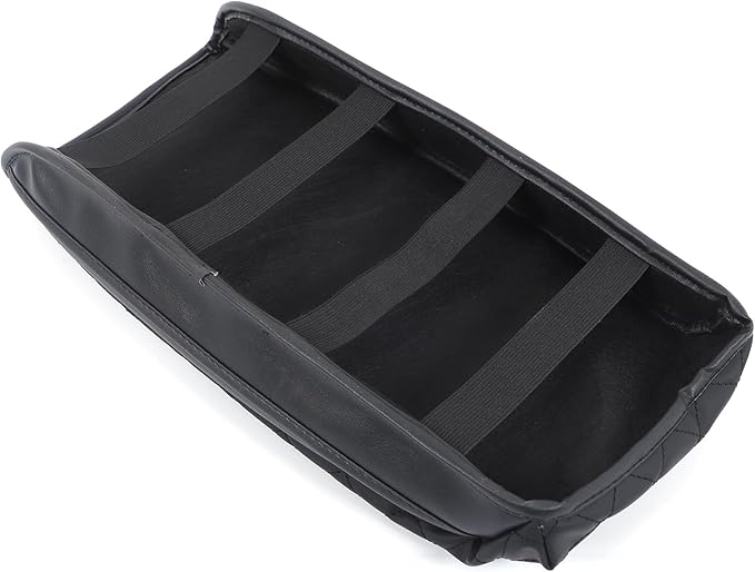 Upgrade Center Console Armrest Cover Compatible with Kia Telluride 2020-2025 2026, Car Leather Middle Console Cushion Lid Pad Anti-Scratch Armrest Seat Box Cover With Pockets Storage Bag Accessories