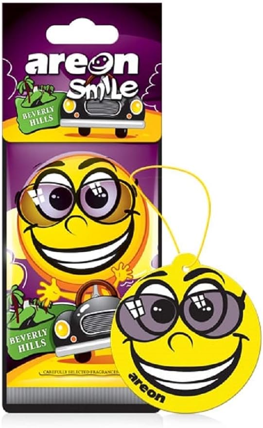 AREON Smile Air freshener Hanging Assorted Scents, Best Odor Eliminator, Odd Gifts, Paper Hanging Ornaments, Long Lasting Scent for Car or Home -24 Pack