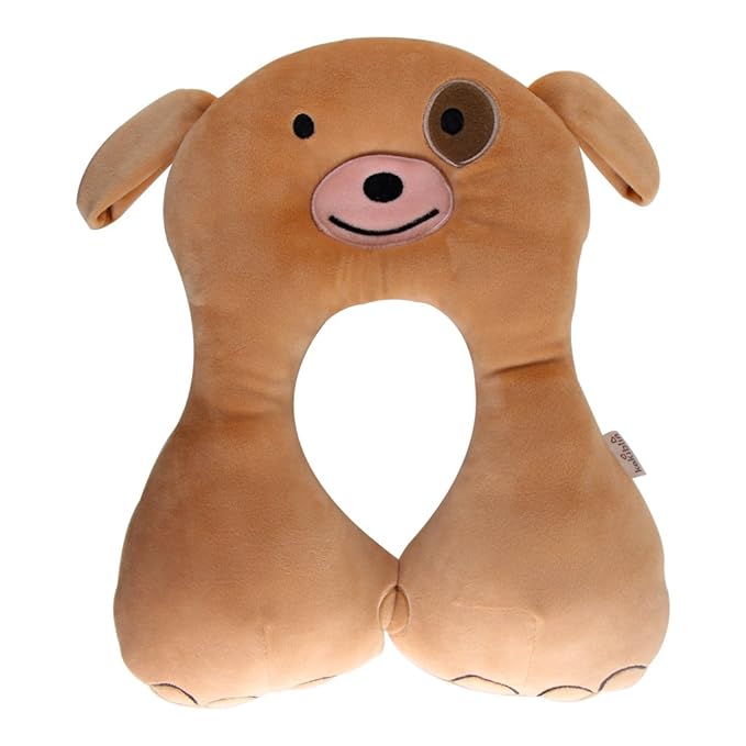 KAKIBLIN Baby Neck Pillow, Upgraded Baby Support Pillow,Head Pillows for Carseat, Newborn Neck Support for Car Seat, Stroller, Pushchair,Travel(Brown)