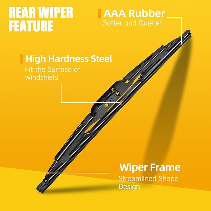 MIKKUPPA 26"+14"+10" Windshield Wiper Blades Replacement for Chevrolet Trax 2013 2014 2015 2016 2017 2018 2019 2021 Original Factory Quality All Season Front Rear Wiper Blade Set (Pack of 3)