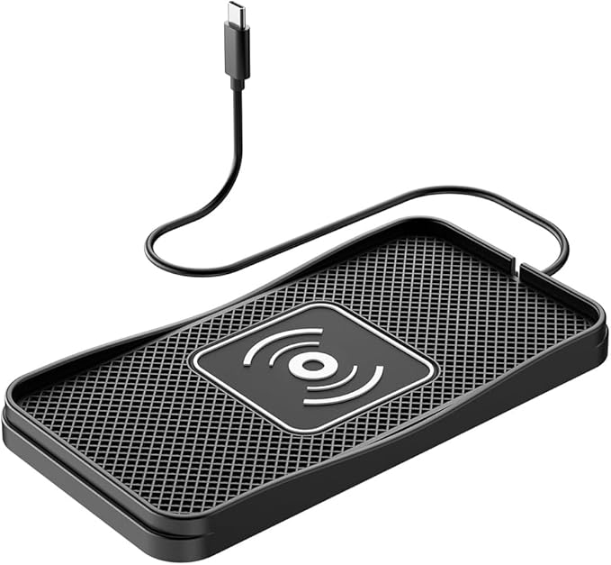 Wireless Car Charger Pad for Toyota GR 86 2022-2025, Type-C/USB 20W Car Wireless Charger Non-Slip Phone Charging Pad Car Accessories,A 30cm Cable Type-C Plug