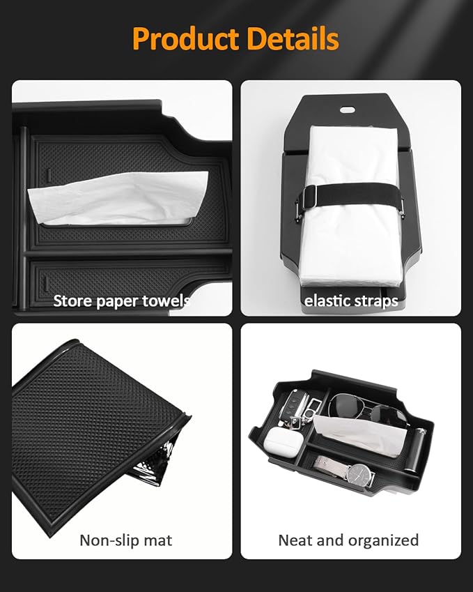 CDEFG for Honda Accord 2023-2025 2026 Accessories Center Console Organizer Tray 11th Gen Accord Armrest Storage Middle Console Insert