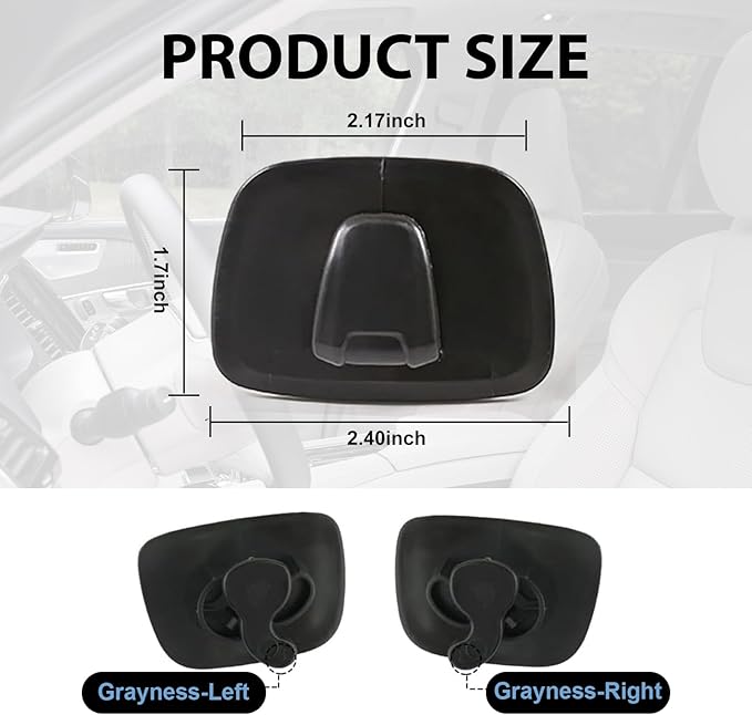 Pack-2 Car Interior Roof Hooks, ABS Plastic Multifunctional Roof Hook for Car, Car Hooks for Hanging Clothes, Bags and Umbrellas, Compatible with Volvo XC40 XC60 XC90 S60 S90 V60 V90 (Black)
