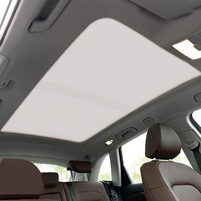 Sunshade Roof Compatible with Audi Q5 2009-2017 SUV, Foldable Glass Roof Sun Shade, UV Protection Heat Insulation Sunroof Shade with Storage Bag