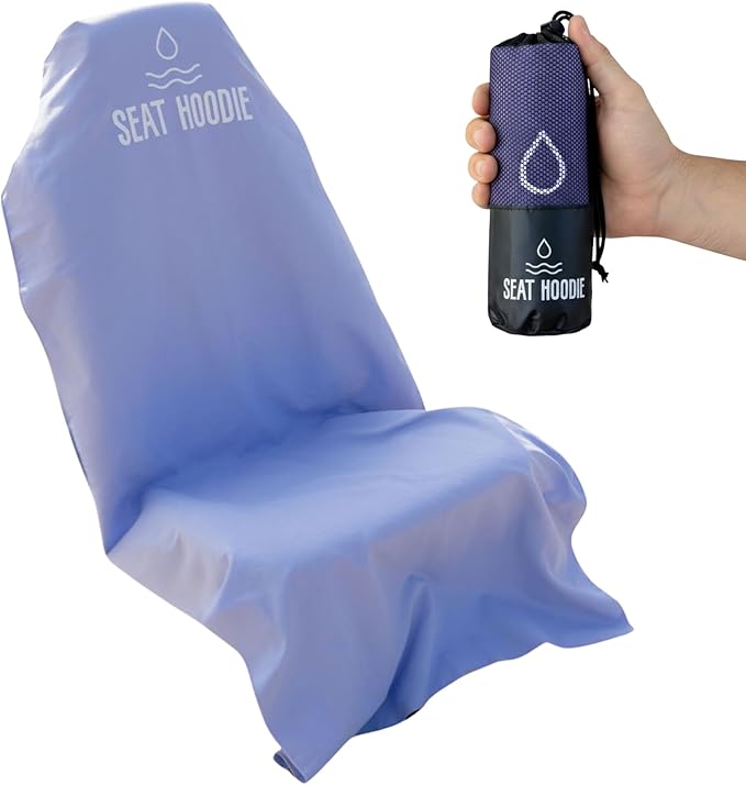 Car Seat Towel | Premium Microfiber Towel Seat Covers for Cars | Universal Fit & Machine Washable | Portable Car Seat Towel Cover After Gym, Yoga, Beach Taro Purple