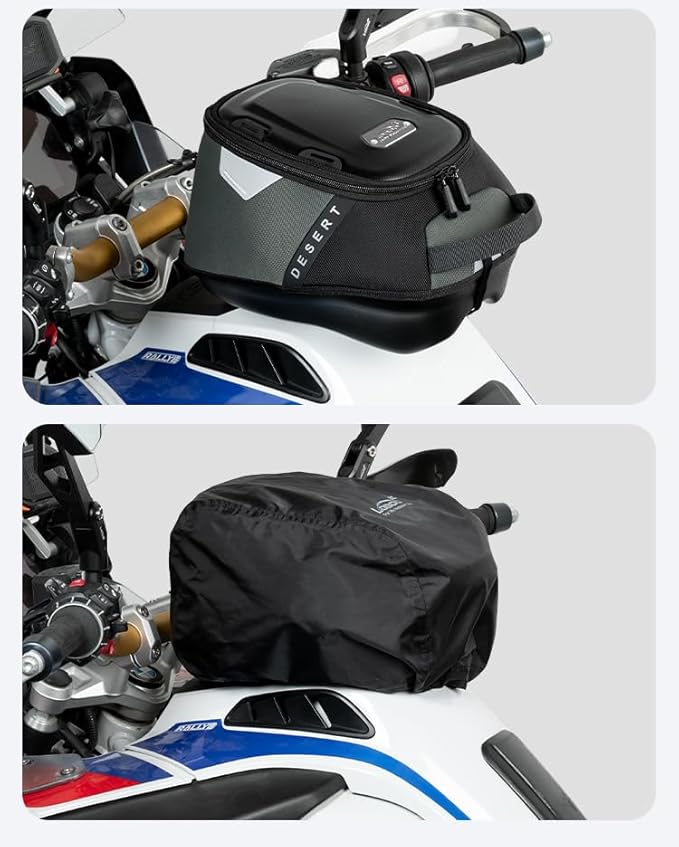 Loboo Motorcycle Tank Bag Expandable Motorcycle Bag, Magnetic Suction Quick Release ，Compatible With CFMOTO 400GT 450SR 450NK 650 GT 700CL-X 800MT 800NK