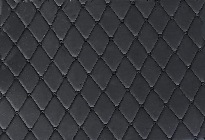 Car Floor Mats for 99% Cars, Trucks and SUVs Full Coverage Pads Protection Non-Slip Leather Floor Liners (Black/Blue)