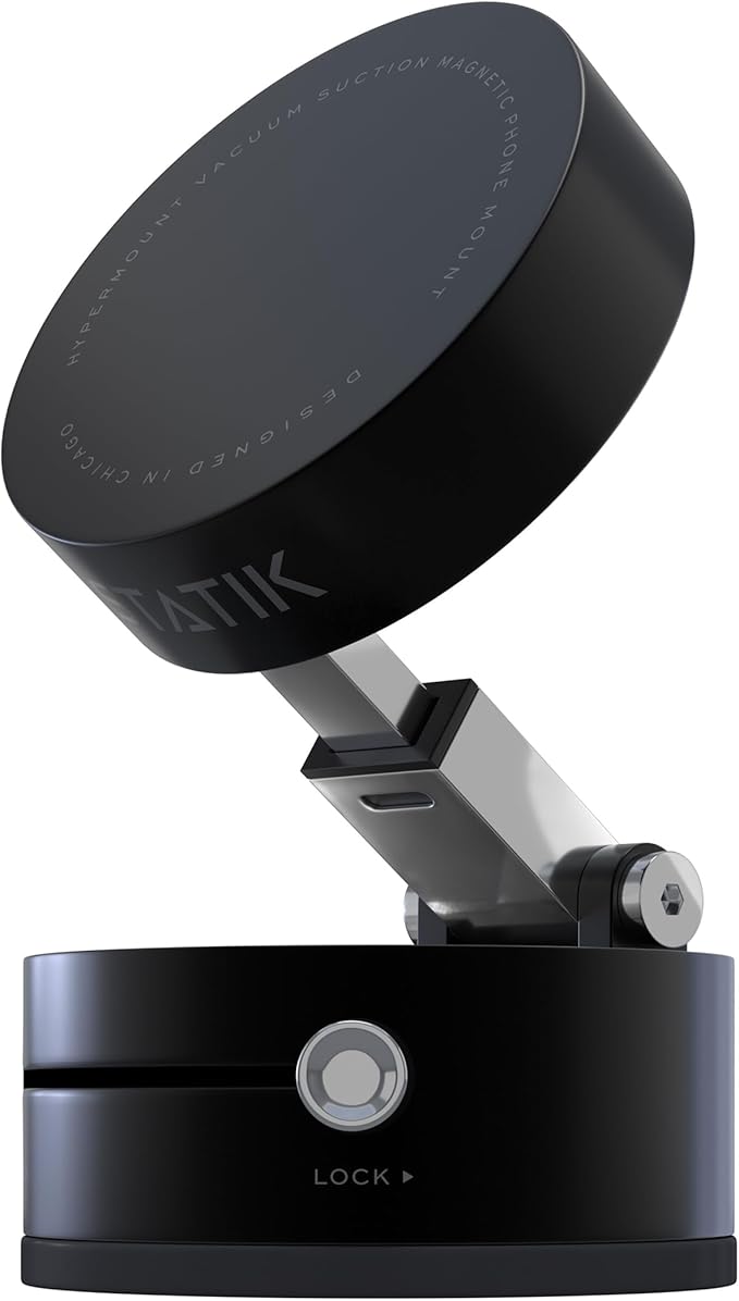 Statik HyperMount (Gen 2) Phone Mount, Magnetic Phone Holder, Car Mount for Phone Works on Smooth & Lightly Textured Surfaces, iPhone, Samsung, and Android Compatible