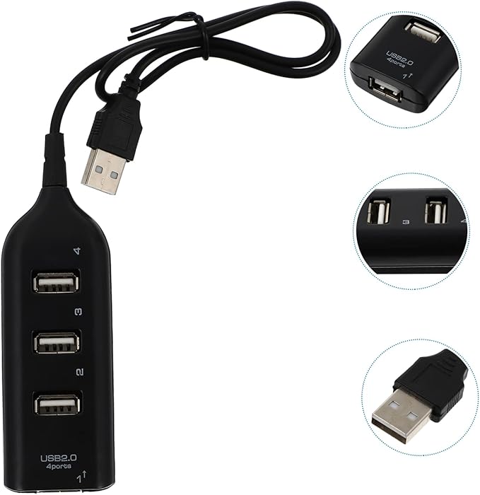 Angoily 1Pc USB Hub Port USB Splitter Portable USB Expander for Laptop High Speed Data Transfer Compatible with Keyboard Mouse Tv USB Hub for Extra Ports