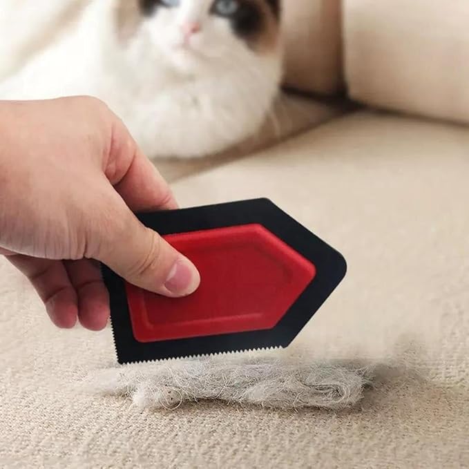 Pet Hair Remover Tool, Easily Clean Fur from Carpets Furniture Vehicles Clothes, Lint Remover, Wallpaper Smoother, Multi-use Animal Brush for Dogs and Cats, Auto Detailing Squeegee