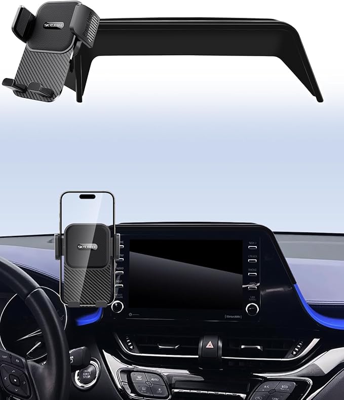SKYLOTEC Car Phone Holder for Toyota C-HR CHR 2019 2020 2021 2022 Accessories 8-Inch Screen Fixed Clip, Automobile Cradles Phone Mount, Cell Phone Base Not Block Air Vent(Universal Holder)