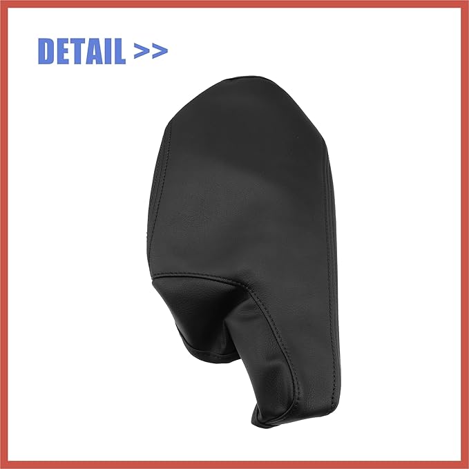 ACROPIX Car Center Console Armrest Cover for Mazda 3 2014-2016 Faux Leather Interior Arm Rest Cover Elbow Cushion Pad Black Car Parts
