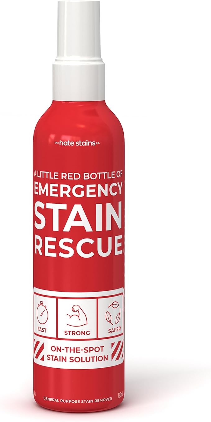 Emergency Stain Rescue Stain Remover Spray - Spray & Wash Treater for Clothes - Carpet Stain Remover & Wine Carpet Cleaner - No Added Phosphates - 4 Fl Oz, Pack of 1