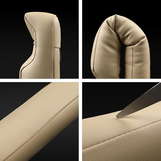 2Pack Leather Car Seat Gap Filler – Anti-Drop Console Organizer, Scratch-Resistant Waterproof Easy to Clean, Fits 90% Vehicles Without Blocking Seat Movement