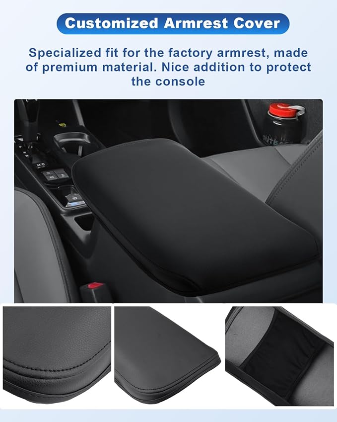 CDEFG for 2026 Subaru Outback Center Console Cover for 2026 Subaru Outback (Premium/Limited/Limited XT/Touring/Touring XT/Wilderness) Accessories Armrest Cover Arm Rest Pad Leather