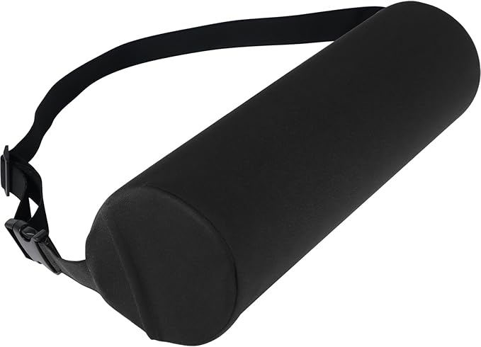 Lumbar Roll Pillows, Lumbar Support Pillow for Office Chair & Car, 15 Inch Pain Relief & Posture Correction Back Support for Office Chair, Car, Bed, Adjustable Strap & Washable Cover