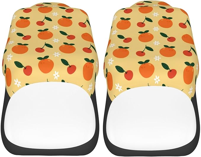 Delerain Car Seat Covers Set 2Pcs, Orange Fruit Universal Front Car Seats Vehicle Enterior Protector Suitable Fits Most Car Auto SUV Sedan Truck