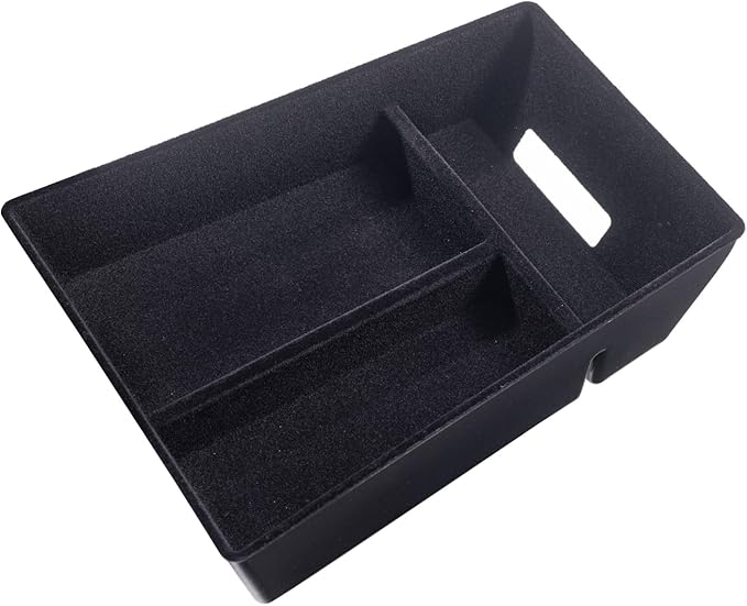 JKCOVER Flocking Material Center Console Organizer Tray Compatible with BMW X5 G05 X7 G07 (2019-2025) and X6 G06 (2020 2021 2022 2023 2024 2025) Accessories Flocked Interior Armrest Insert Storage Box