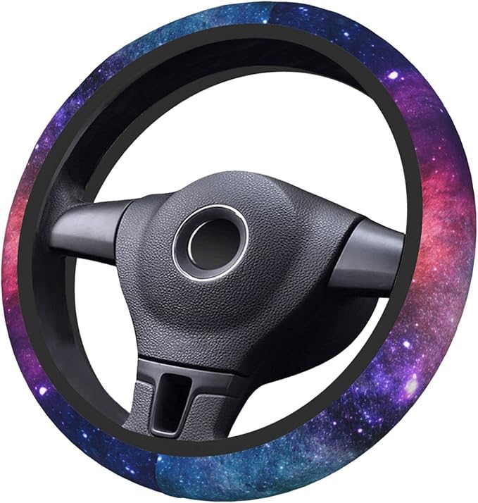 Space Galaxy Auto Car Steering Wheel Cover Universal 15 Inch Neoprene Interior Decor Protection Accessories