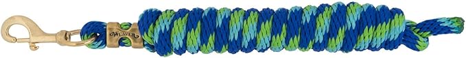 Weaver Equine Performance Lead Rope, Long Horse Lead Rope with Quick Halter Attachment, Soft Comfort Grip, Barn Horse Tack for Daily Use & Showing