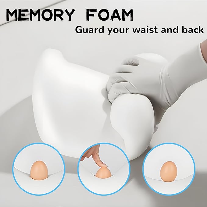 Car Headrest & Lumbar Support Cushion, Car Headrest and Lumbar Support, Ergonomic Car Seat Headrest & Lumbar Cushion, Car Head Rest and Lumbar Pillow Set for Neck Back Pain Relief (Wine)