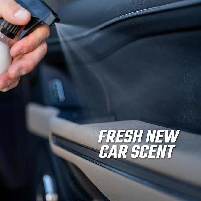 Slick Products Multi-Surface Interior Conditioner – Cleans & Conditions Vinyl, Plastic & Leather – Non-Greasy Car Interior Cleaner & Protectant – Fresh New Car Scent – 128 oz.