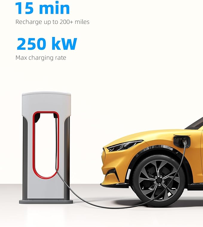 for Tesla Supercharger to CCS Charger Adapter, Max 500A 1000V Fast Charge for NACS to CCS1 Electric Vehicle Charging Adapter Compatible with Tesla Superchargers for Rivian,Ford,GM EVs