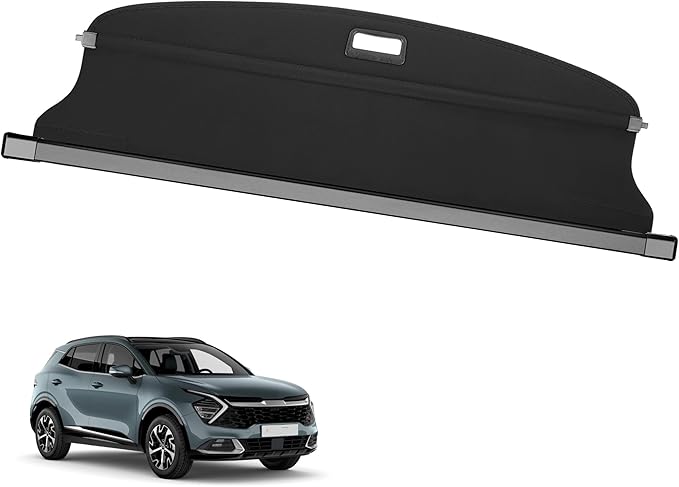 Cargo Cover Fit for Kia Sportage 2023 2024 2025 Retractable Trunk Rear Security Cover Shielding Shade Trunk Cover Cargo Lid