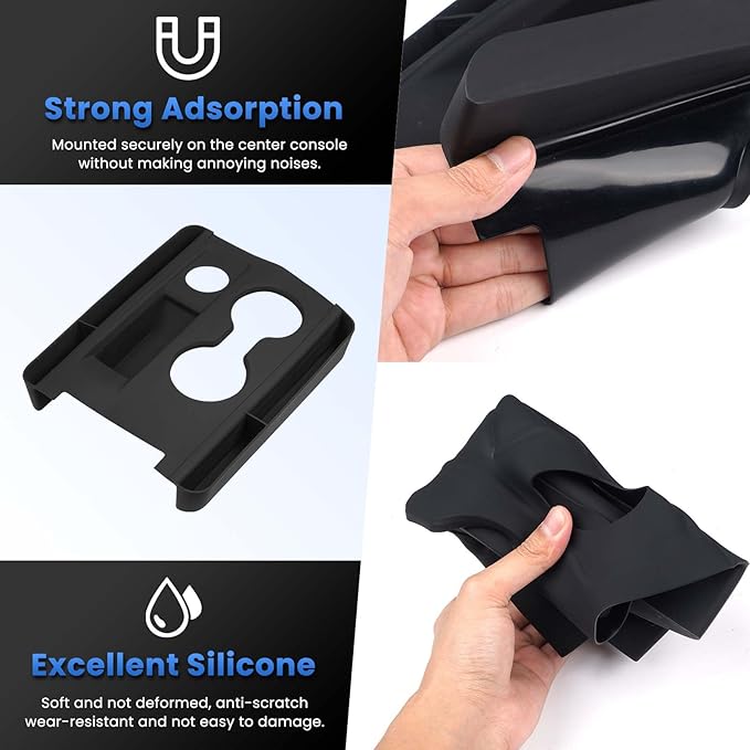 Autorder Silicone Center Console Organizer for 2025-2026 Chevy Chevrolet Equinox Accessories Anti Scratch Protective Pad Cover Storage Box Silicone Shift Panel Trim Cover(Not for Equinox EV)