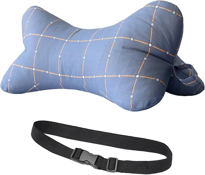 Neck & Cervical Pillows Dog Bone Shaped Travel Neck Pillows With Washable Removable Cover Have Loops On Either End For Car Bus Truck Driving Comfort Head Rest Support Neck Chiropractic Pillow ( Color