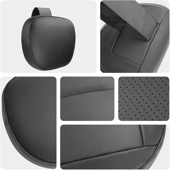 Car Neck Pillow Headrest, Relieves Fatigue, Protects Cervical Vertebra, Enhances Driving Experience, Memory Foam Core, Ultra-Soft & Comfortable, Height Adjustable, Breathable, Easy to Clean 1P
