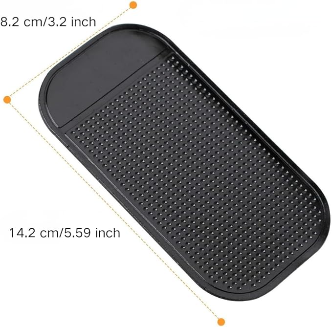 5PCS Extra-Strong Anti-Slip Pad Car Dashboard Sticky Pad Removable Silicone Gel Mat Washable Multi-Purpose PU Gel for Cell Phone Tablet (White)
