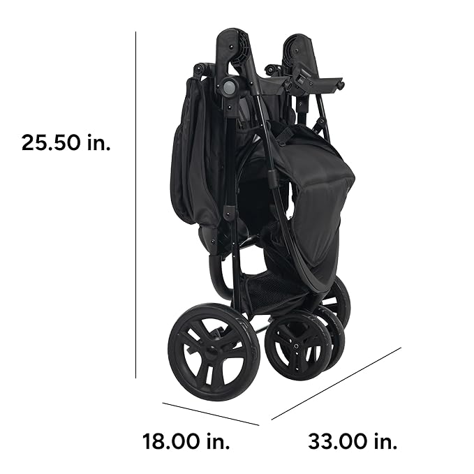 Baby Trend Venture 3-Wheel Stroller Travel System, Dash Pink