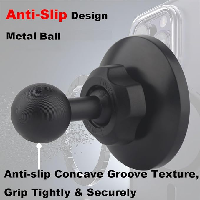 Magnetic Phone Holder for Ram Mount, 1" (25mm) Ball Mount for Magsafe for Ram B Size Socket