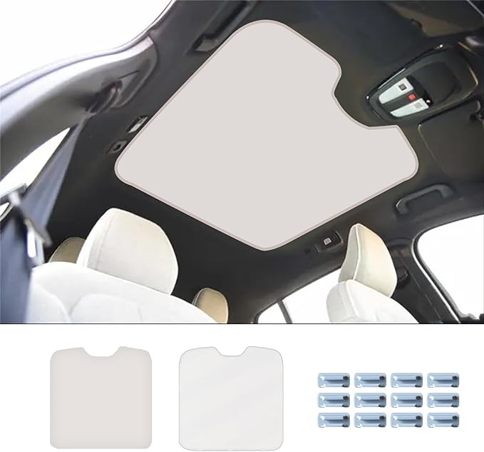Sunshade Roof Compatible with Volvo C40 2021-2023, Foldable Glass Roof Sun Shade, UV Protection Heat Insulation Sunroof Shade with Storage Bag