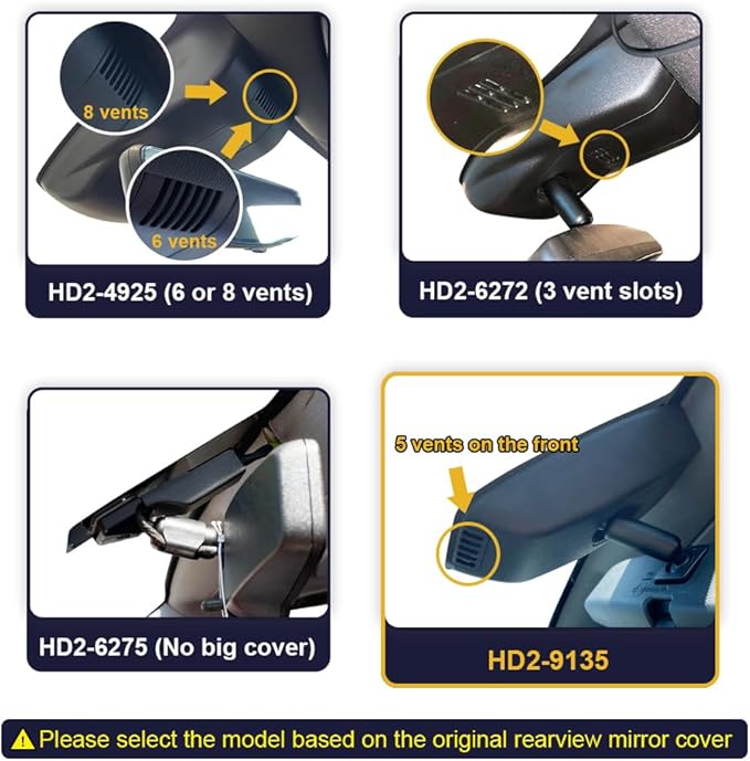 Fitcamx 4K Dash Cam Suitable for GMC Sierra 1500 2500HD 3500HD (HD2-9135, 5 Vents in Front) 2020-2026, Integrated OEM Look, UHD 2160P Video, WiFi & APP, Loop Recording G-Sensor, Easy to Set, 64GB Card