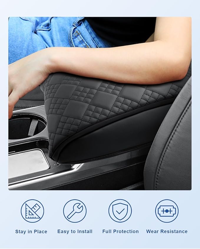 CDEFG for 2026 RDX Center Console Cover for 2025 2026 RDX Accessories Armrest Pad Middle Console Pad Arm Rest Cushion Leather Cover