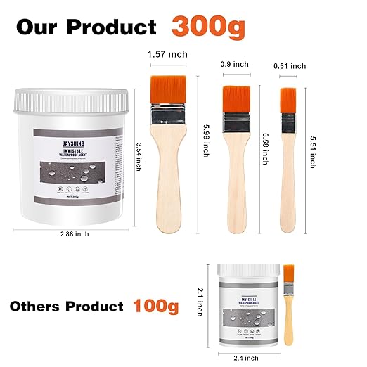 84 OZ (2400g) Jaysuing Invisible Waterproof Agent, Waterproof Sealant, Transparent Rainproof Coating, Water-Resistant Anti-Leakage Agent, Transparent Repairing Leak Water-Resistant Adhesive