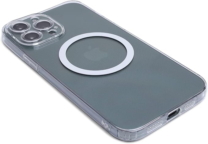 Magnetic Wireless Charger Universal Metal Rings - 6pcs,for MagSafe-Compatible Charger on iPhone 16/15 / 14/13/12 Series and Samsung Galaxy (2Black+2White+2Silver)