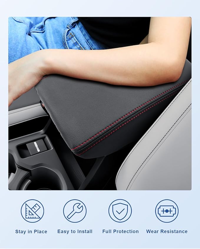 CDEFG for 2025 2026 Subaru Forester Center Console Cover, for 2025 2026 Subaru Forester Accessories Armrest Cover Middle Console Pad Arm Rest Cushion