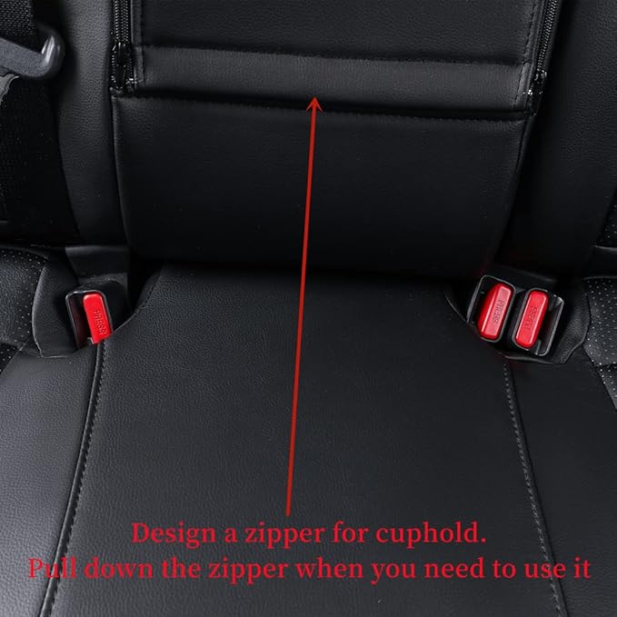 coverdream Custom Fit Seat Covers for Toyota RAV4 Adventure,TRD Off - Road 2024 2023 2022 2021 2020 2019,Full Coverage Leather Seat Protector (Black,Full Set)