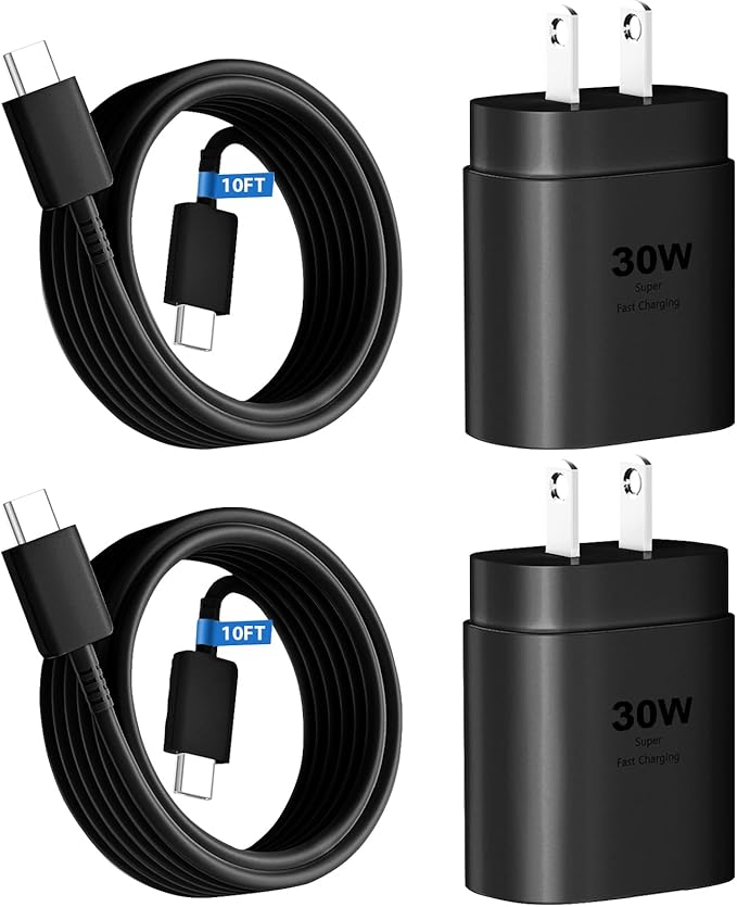 Phone 17 16 15 Charger Fast Charging,30W USB C Phone 17 16 15 Pro Max Charger Block &10FT Long Type C Cable Cord for i.Phone 17/Air/17 Pro/17 Pro Max/16/16 Plus/16 Pro/16 Pro Max/15/15 Pro Max,Black