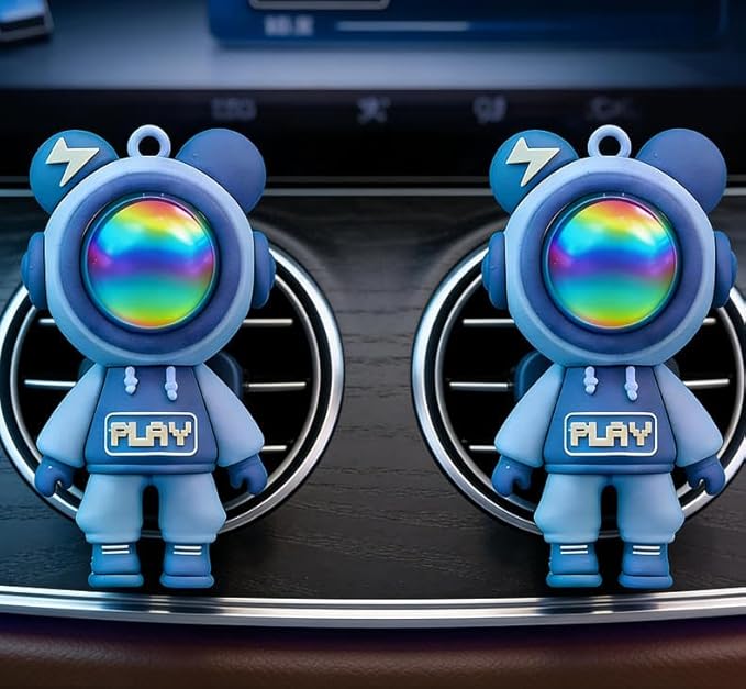 Car Air Freshener,Astronaut Vent Clip,Car Odor Eliminator,Car Air Freshener Clips (Purple)