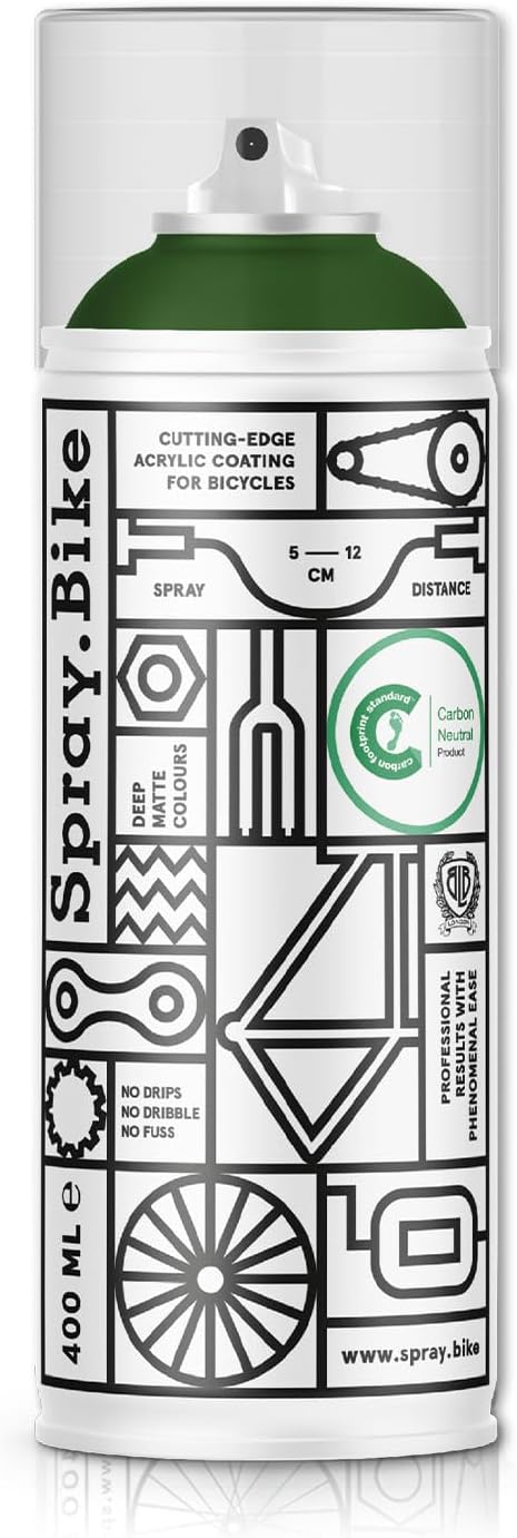 Spray.Bike Spray Paint | Designed Mainly for Bicycles | Multi-Use Acrylic Spray Paint for Metal, Plastic | High Coverage Bike Paint, 400ml, Hercules