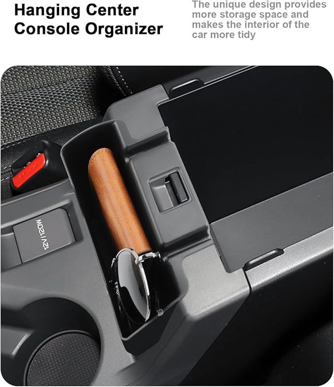 2026 Crosstrek Center Console Organizer - 2 Pcs Double-Layer Armrest Box Organizer + Hanging Center Console Organizer For 2024-2026 Subaru Crosstrek Hybrid/Impreza Accessories - ABS Storage Box