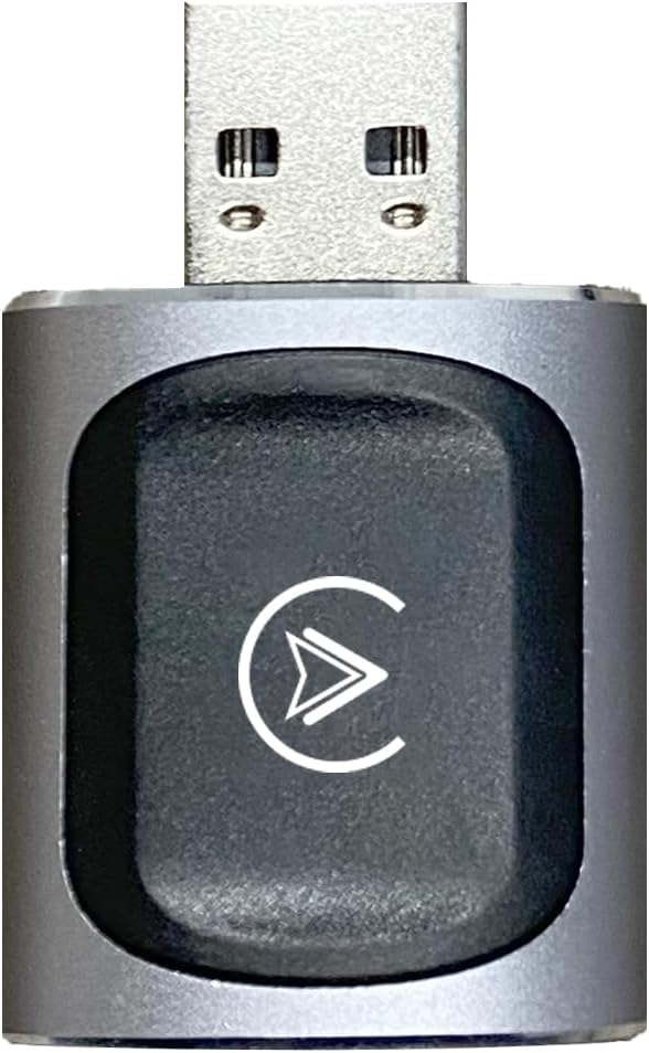 AuroraLink JC015 Wireless CarPlay & Android Auto Adapter - 2-in-1 Plug and Play Mini Dongle, Stable & No Delay Wireless USB Adapter for iPhone/Android Cars, with Dual-Band WiFi & Bluetooth 5.2