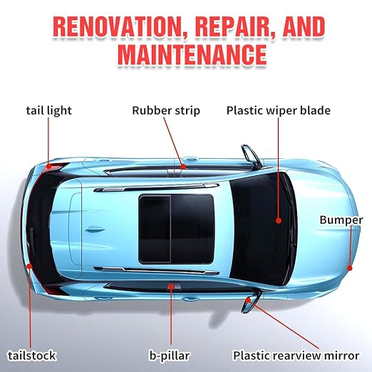 Plastics Parts Crystal Coating, 2025 Upgraded Leather Plastic Polishing Renovation Coating Agent, Car Trim Restorer with Sponge, Crystal Coating for Cars Interior or Exterior (2)