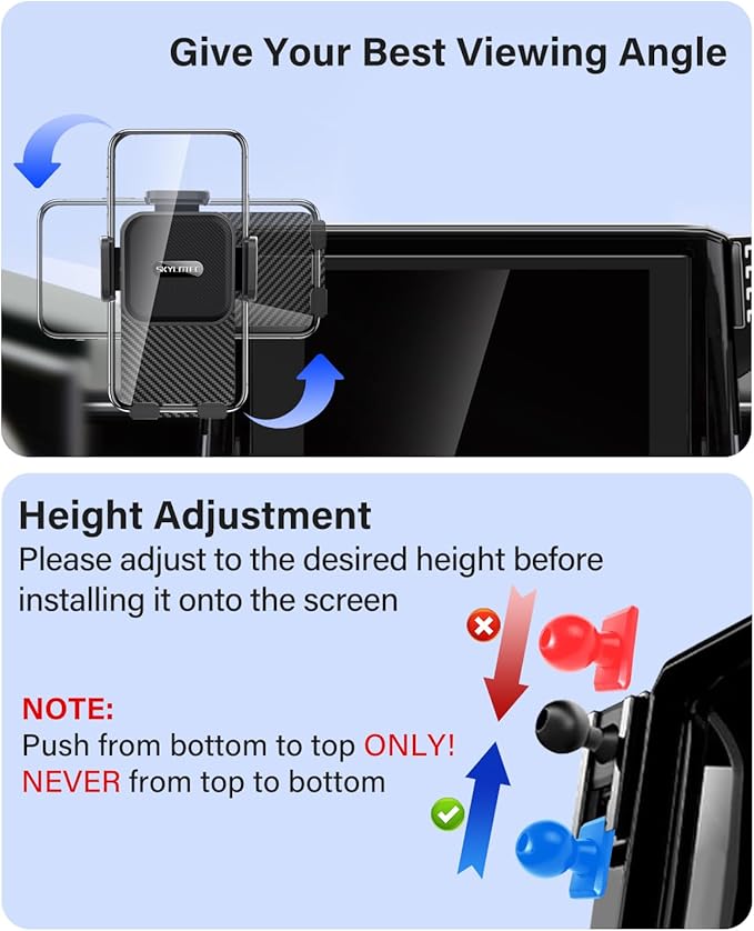 SKYLOTEC Car Phone Holder for Chevrolet Chevy Equinox 2025 2026 Accessories 11.3-inch Screen Fixed Clip, Automobile Cradles Phone Mount, Cell Phone Base Not Block Air Vent(Not for EV)