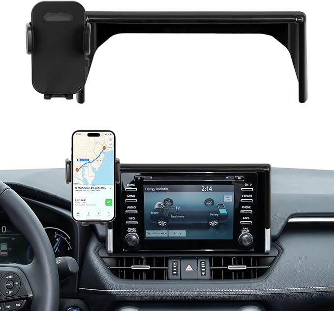 Car Phone Holder Fit for 2019-2025 Toyota RAV4 Accessories Phone Mount 7/8-inch Screen Fixed Clip, Cell Phone Automobile Cradles Hands-Free 360 Degree Rotation Not Affect Air Vent