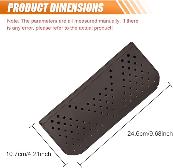 Car Seat Side Pocket Organizer, Multifunctional Mini Console Storage Bag for Phone, Keys, Sunglass, Wallet, PU Leather Tray Pouch Car Organizer Accessories for Seat, Door, Window, Console (Brown)